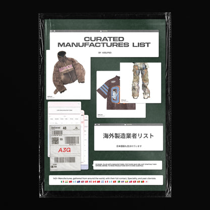 Curated Manufactures List